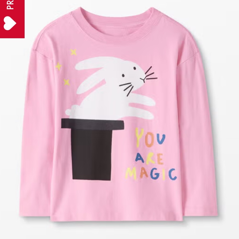 Hanna Andersson pink Easter tee